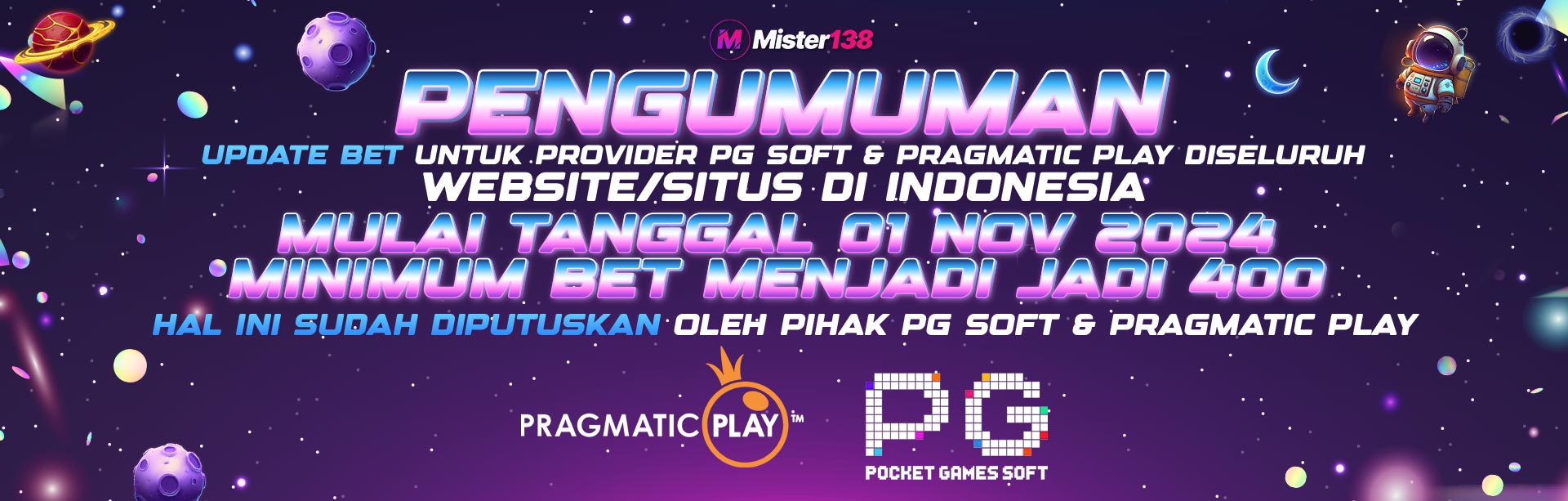 PENGUMUMAN UPDATE BET