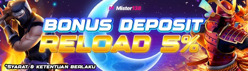 BONUS RELOAD 5% HARIAN